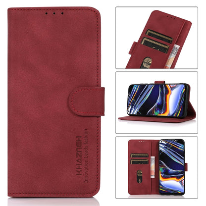 For iPhone 16 Pro KHAZNEH Matte Texture Leather Phone Case(Red) - iPhone 16 Pro Cases by buy2fix | Online Shopping UK | buy2fix