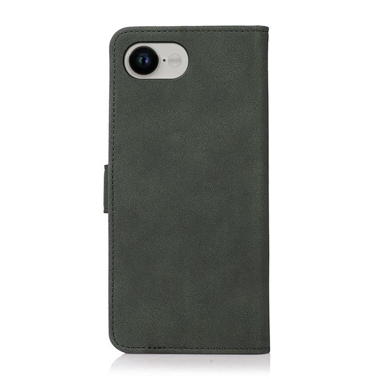 For iPhone 16e KHAZNEH Matte Texture Leather Phone Case(Green) - iPhone 16e Cases by buy2fix | Online Shopping UK | buy2fix