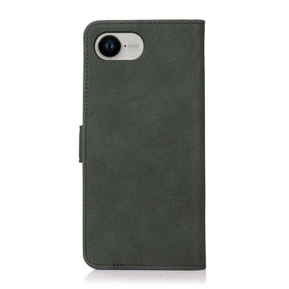 For iPhone 16e KHAZNEH Matte Texture Leather Phone Case(Green) - iPhone 16e Cases by buy2fix | Online Shopping UK | buy2fix