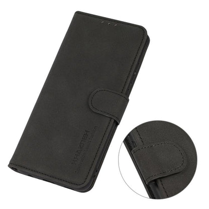 For iPhone 17 KHAZNEH Matte Texture Leather Phone Case(Black) - iPhone 17 Cases by buy2fix | Online Shopping UK | buy2fix