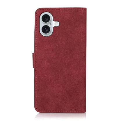 For iPhone 17 KHAZNEH Matte Texture Leather Phone Case(Red) - iPhone 17 Cases by buy2fix | Online Shopping UK | buy2fix