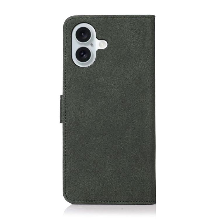 For iPhone 17 KHAZNEH Matte Texture Leather Phone Case(Green) - iPhone 17 Cases by buy2fix | Online Shopping UK | buy2fix