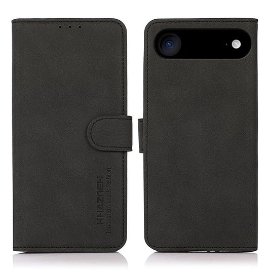 For iPhone Air KHAZNEH Matte Texture Leather Phone Case(Black) - iPhone Air Cases by buy2fix | Online Shopping UK | buy2fix