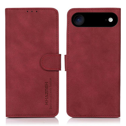 For iPhone Air KHAZNEH Matte Texture Leather Phone Case(Red) - iPhone Air Cases by buy2fix | Online Shopping UK | buy2fix