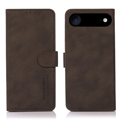 For iPhone 17 Air KHAZNEH Matte Texture Leather Phone Case(Brown) - iPhone 17 Air Cases by buy2fix | Online Shopping UK | buy2fix