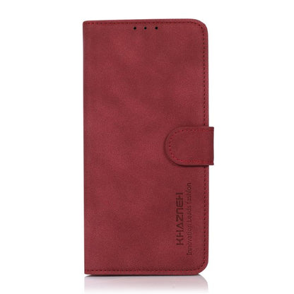 For iPhone 17 Pro KHAZNEH Matte Texture Leather Phone Case(Red) - iPhone 17 Pro Cases by buy2fix | Online Shopping UK | buy2fix