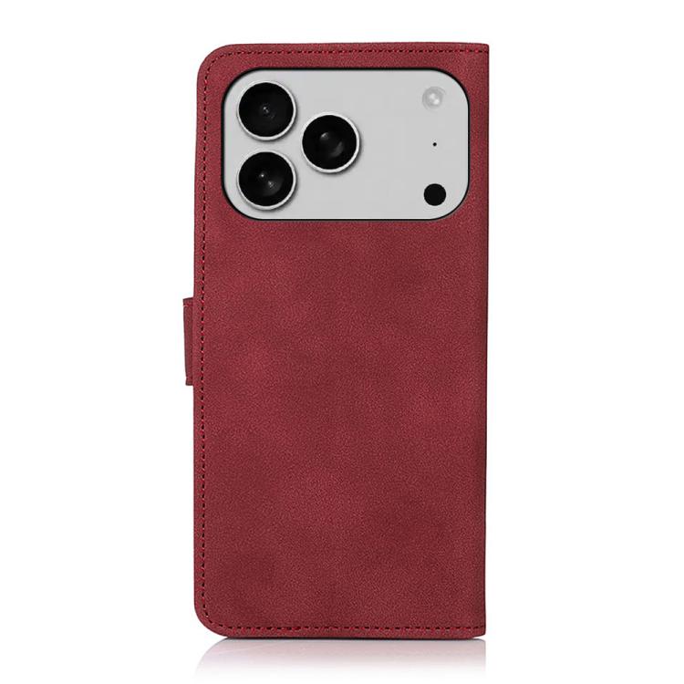 For iPhone 17 Pro KHAZNEH Matte Texture Leather Phone Case(Red) - iPhone 17 Pro Cases by buy2fix | Online Shopping UK | buy2fix