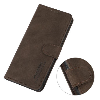 For iPhone 17 Pro KHAZNEH Matte Texture Leather Phone Case(Brown) - iPhone 17 Pro Cases by buy2fix | Online Shopping UK | buy2fix