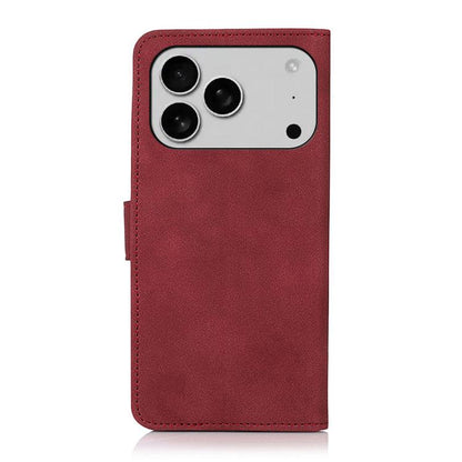 For iPhone 17 Pro Max KHAZNEH Matte Texture Leather Phone Case(Red) - iPhone 17 Pro Max Cases by buy2fix | Online Shopping UK | buy2fix