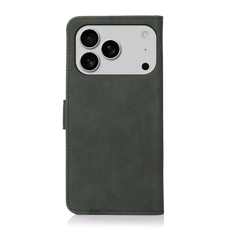 For iPhone 17 Pro Max KHAZNEH Matte Texture Leather Phone Case(Green) - iPhone 17 Pro Max Cases by buy2fix | Online Shopping UK | buy2fix