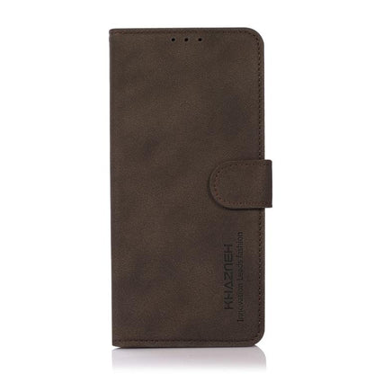 For iPhone 17 Pro Max KHAZNEH Matte Texture Leather Phone Case(Brown) - iPhone 17 Pro Max Cases by buy2fix | Online Shopping UK | buy2fix