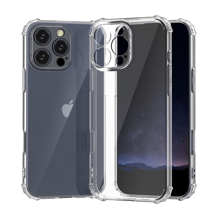 For iPhone 16 Pro Max Four-Corner Shockproof Clear TPU Phone Case(Transparent) - iPhone 16 Pro Max Cases by buy2fix | Online Shopping UK | buy2fix