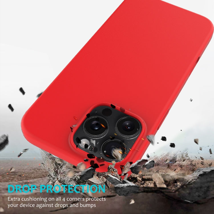 For iPhone 16 Pro Solid Color Silicone Phone Case(Red) - More iPhone Cases by buy2fix | Online Shopping UK | buy2fix