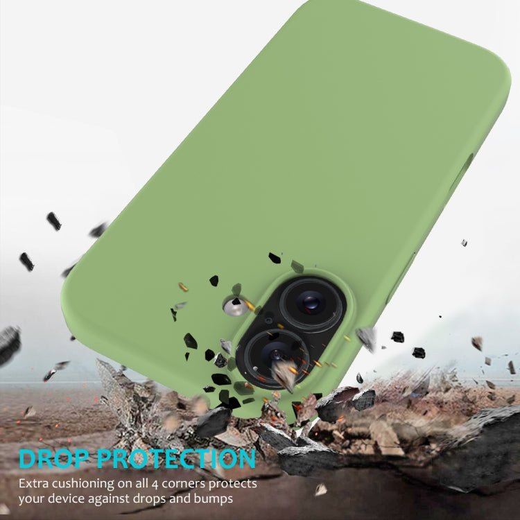 For iPhone 16 Plus Solid Color Silicone Phone Case(Mint Green) - More iPhone Cases by buy2fix | Online Shopping UK | buy2fix