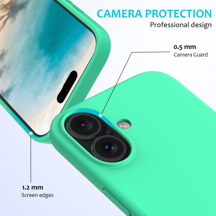 For iPhone 16 Plus Solid Color Silicone Phone Case(Green) - More iPhone Cases by buy2fix | Online Shopping UK | buy2fix