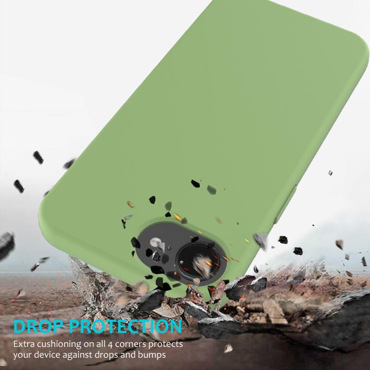 For iPhone 16e Solid Color Silicone Phone Case(Mint Green) - iPhone 16e Cases by buy2fix | Online Shopping UK | buy2fix
