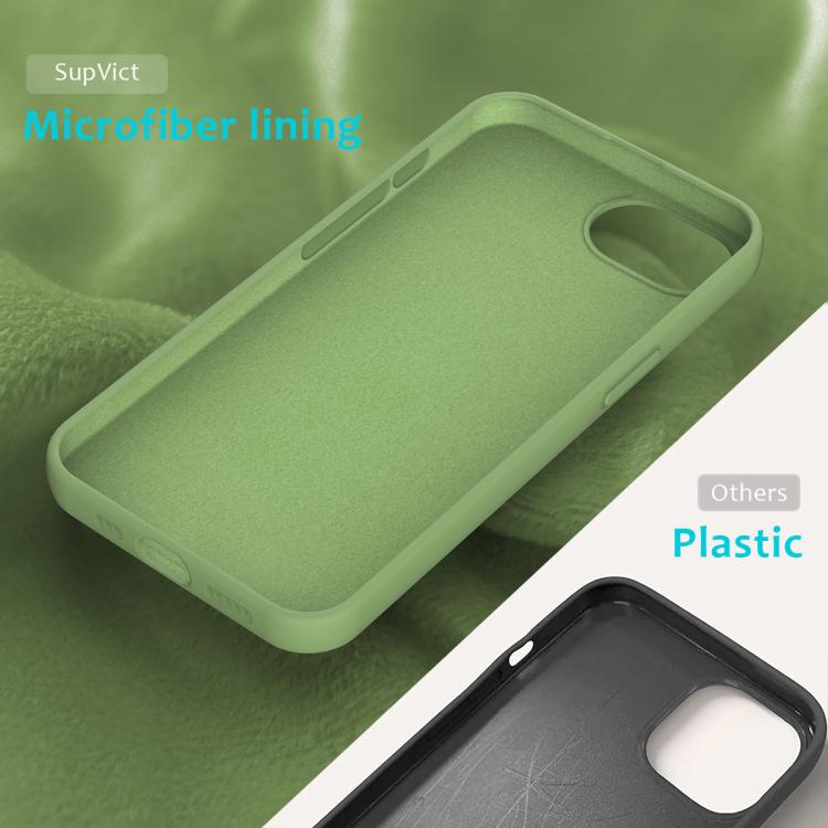 For iPhone 16e Solid Color Silicone Phone Case(Mint Green) - iPhone 16e Cases by buy2fix | Online Shopping UK | buy2fix