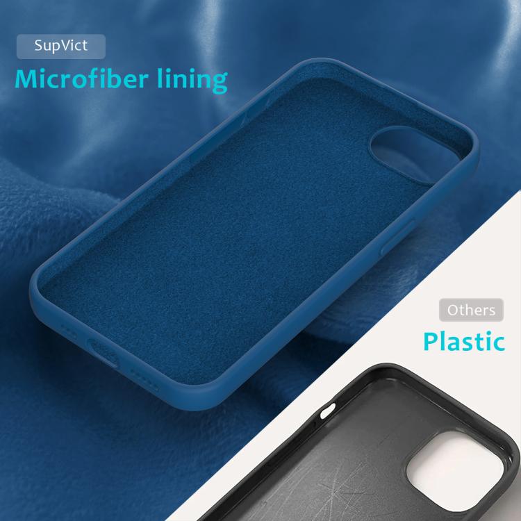 For iPhone 16e Solid Color Silicone Phone Case(Cobalt Blue) - iPhone 16e Cases by buy2fix | Online Shopping UK | buy2fix