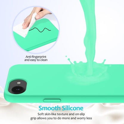 For iPhone 16e Solid Color Silicone Phone Case(Green) - iPhone 16e Cases by buy2fix | Online Shopping UK | buy2fix