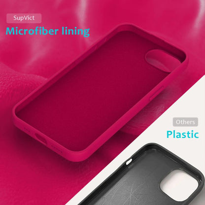 For iPhone 16e Solid Color Silicone Phone Case(Rose Red) - iPhone 16e Cases by buy2fix | Online Shopping UK | buy2fix