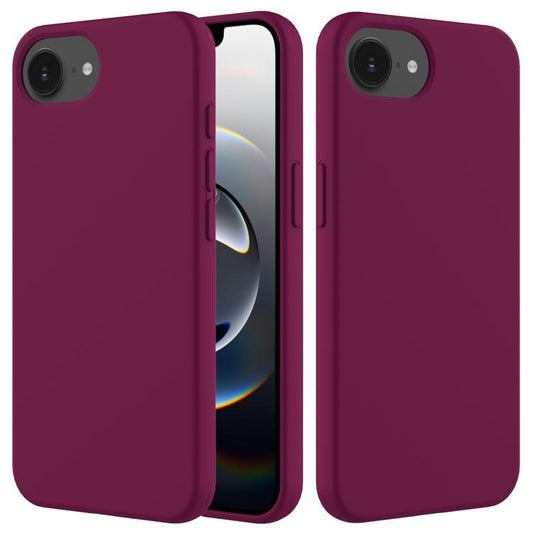 For iPhone 16e Solid Color Silicone Phone Case(Violet) - iPhone 16e Cases by buy2fix | Online Shopping UK | buy2fix