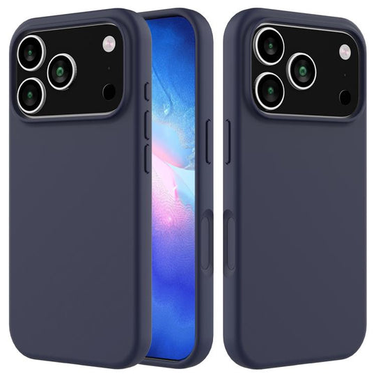 For iPhone 18 Pro Max / 17 Pro Max Solid Color Silicone Phone Case(Midnight Blue)