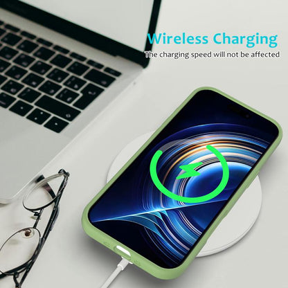 For iPhone Air Solid Color Silicone Phone Case(Mint Green) - iPhone Air Cases by buy2fix | Online Shopping UK | buy2fix