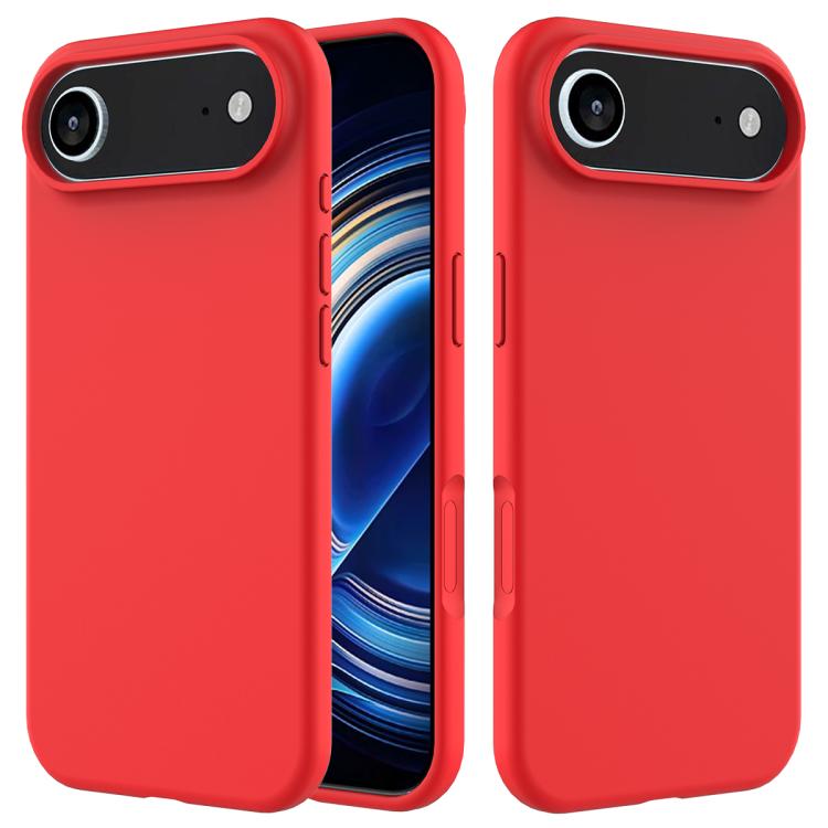 For iPhone Air Solid Color Silicone Phone Case(Red) - iPhone Air Cases by buy2fix | Online Shopping UK | buy2fix