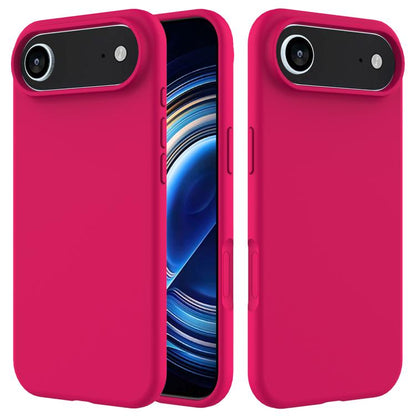 For iPhone Air Solid Color Silicone Phone Case(Rose Red) - iPhone Air Cases by buy2fix | Online Shopping UK | buy2fix