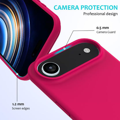 For iPhone Air Solid Color Silicone Phone Case(Rose Red) - iPhone Air Cases by buy2fix | Online Shopping UK | buy2fix