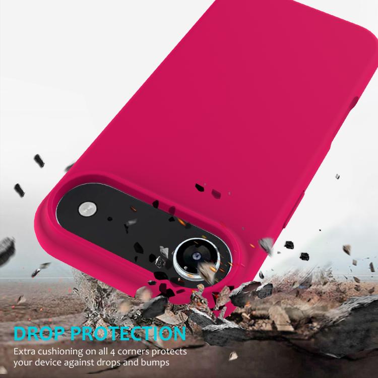 For iPhone Air Solid Color Silicone Phone Case(Rose Red) - iPhone Air Cases by buy2fix | Online Shopping UK | buy2fix