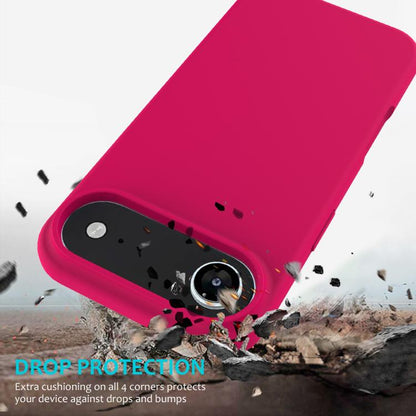 For iPhone Air Solid Color Silicone Phone Case(Rose Red) - iPhone Air Cases by buy2fix | Online Shopping UK | buy2fix
