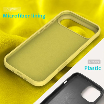 For iPhone Air Solid Color Silicone Phone Case(Lemon Yellow) - iPhone Air Cases by buy2fix | Online Shopping UK | buy2fix