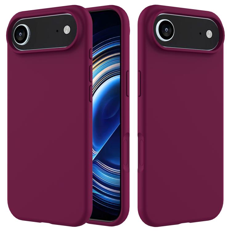 For iPhone Air Solid Color Silicone Phone Case(Violet) - iPhone Air Cases by buy2fix | Online Shopping UK | buy2fix