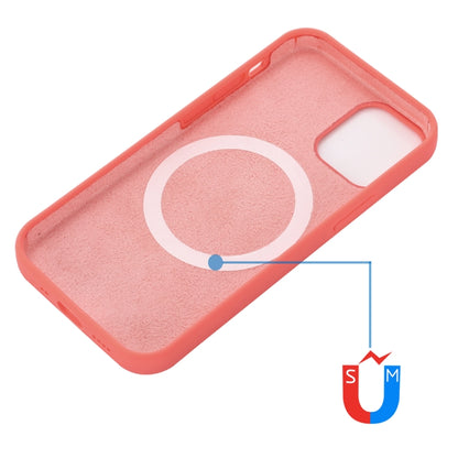 For iPhone 15 Shockproof Silicone Magsafe Phone Case(Pink Orange) - iPhone 15 Cases by buy2fix | Online Shopping UK | buy2fix