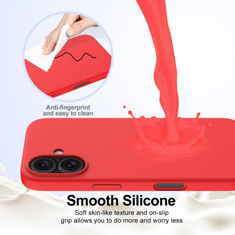 For iPhone 16 Plus Shockproof Silicone Magsafe Phone Case(Red) - iPhone 16 Plus Cases by buy2fix | Online Shopping UK | buy2fix