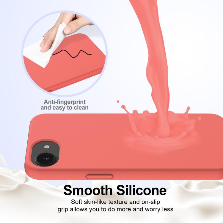 For iPhone 16e Shockproof Silicone Magsafe Phone Case(Pink Orange) - iPhone 16e Cases by buy2fix | Online Shopping UK | buy2fix