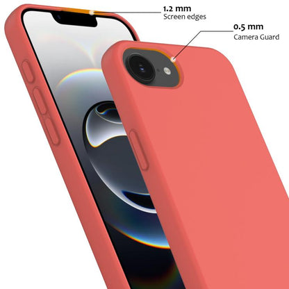 For iPhone 16e Shockproof Silicone Magsafe Phone Case(Pink Orange) - iPhone 16e Cases by buy2fix | Online Shopping UK | buy2fix