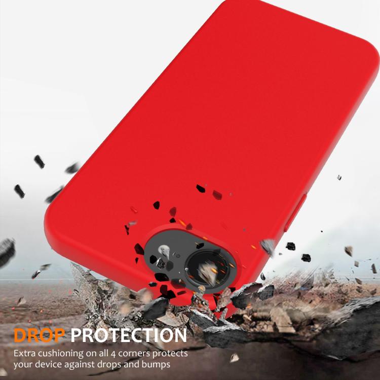 For iPhone 16e Shockproof Silicone Magsafe Phone Case(Red) - iPhone 16e Cases by buy2fix | Online Shopping UK | buy2fix