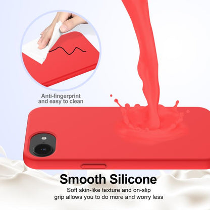 For iPhone 16e Shockproof Silicone Magsafe Phone Case(Red) - iPhone 16e Cases by buy2fix | Online Shopping UK | buy2fix