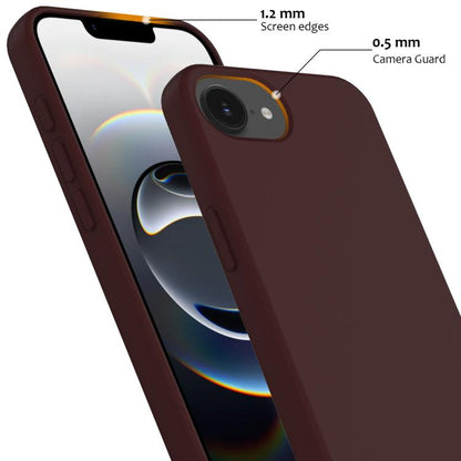 For iPhone 16e Shockproof Silicone Magsafe Phone Case(Plum Color) - iPhone 16e Cases by buy2fix | Online Shopping UK | buy2fix