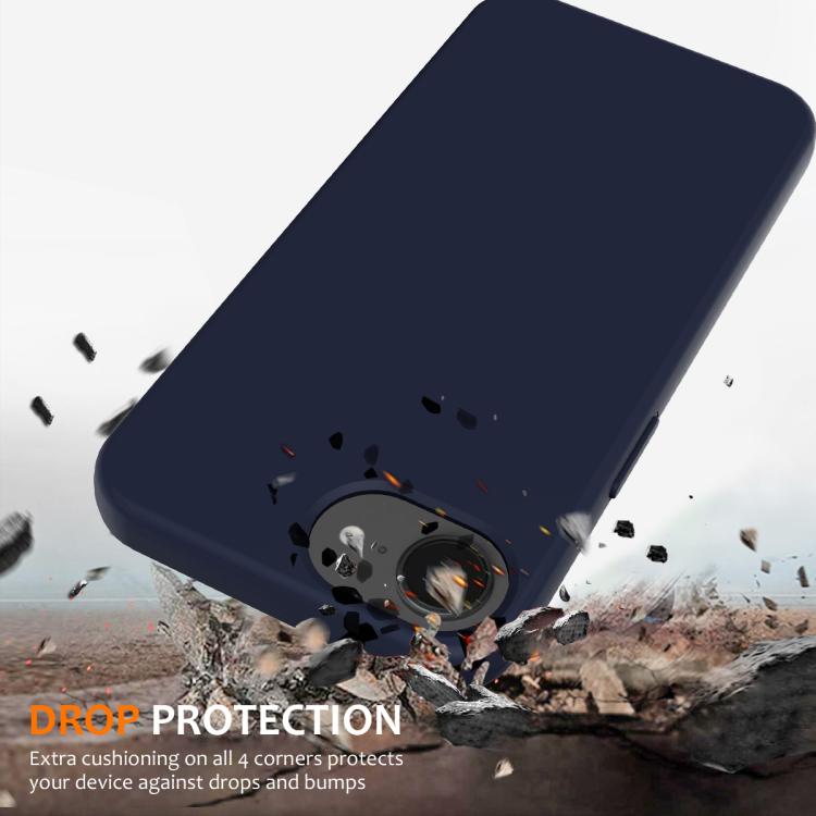 For iPhone 16e Shockproof Silicone Magsafe Phone Case(Navy Blue) - iPhone 16e Cases by buy2fix | Online Shopping UK | buy2fix