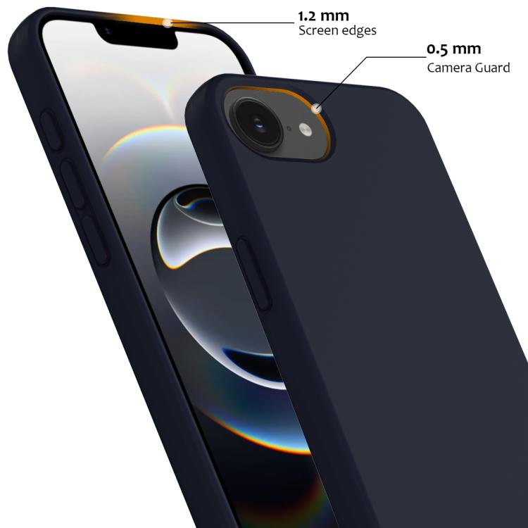 For iPhone 16e Shockproof Silicone Magsafe Phone Case(Navy Blue) - iPhone 16e Cases by buy2fix | Online Shopping UK | buy2fix