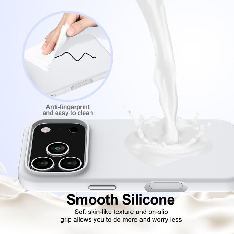 For iPhone 17 Pro Max Shockproof Silicone Magsafe Phone Case(White) - iPhone 17 Pro Max Cases by buy2fix | Online Shopping UK | buy2fix