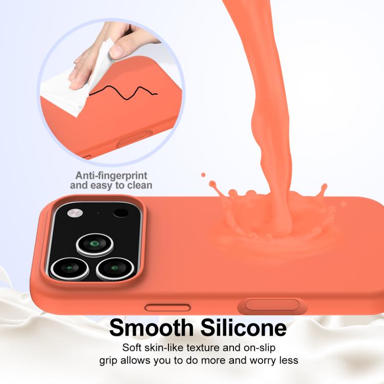 For iPhone 17 Pro Max Shockproof Silicone Magsafe Phone Case(Gold Orange) - iPhone 17 Pro Max Cases by buy2fix | Online Shopping UK | buy2fix