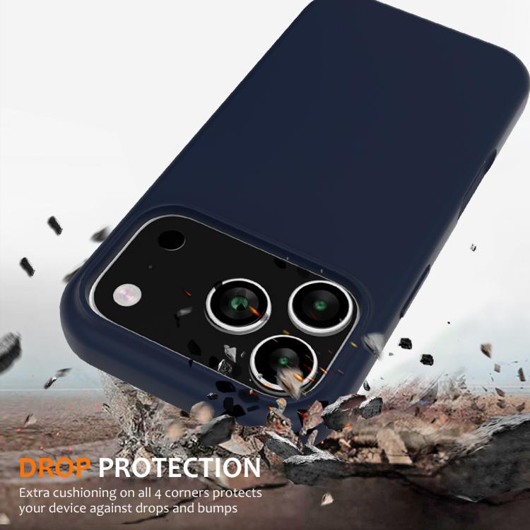 For iPhone 17 Pro Max Shockproof Silicone Magsafe Phone Case(Navy Blue) - iPhone 17 Pro Max Cases by buy2fix | Online Shopping UK | buy2fix