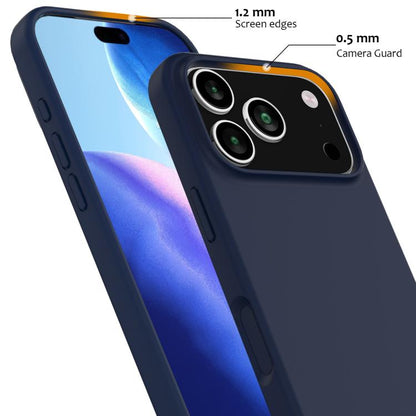 For iPhone 17 Pro Max Shockproof Silicone Magsafe Phone Case(Navy Blue) - iPhone 17 Pro Max Cases by buy2fix | Online Shopping UK | buy2fix