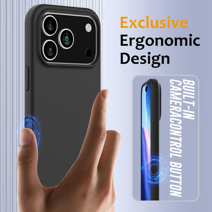 For iPhone 17 Pro Shockproof Silicone Magsafe Phone Case(Black) - iPhone 17 Pro Cases by buy2fix | Online Shopping UK | buy2fix