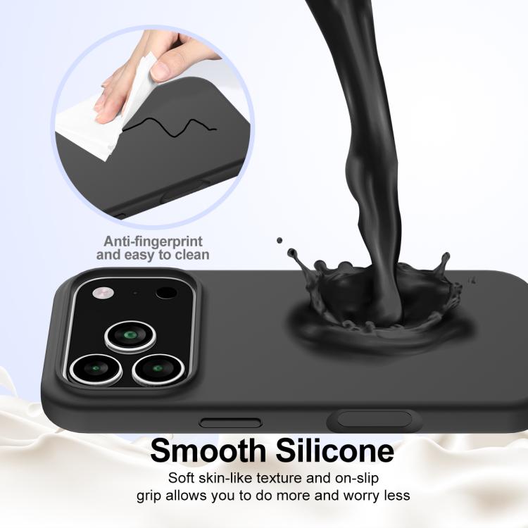 For iPhone 17 Pro Shockproof Silicone Magsafe Phone Case(Black) - iPhone 17 Pro Cases by buy2fix | Online Shopping UK | buy2fix