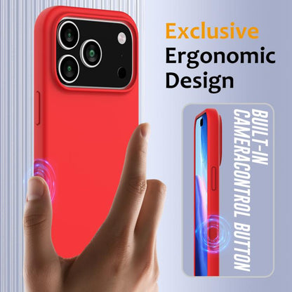For iPhone 17 Pro Shockproof Silicone Magsafe Phone Case(Red) - iPhone 17 Pro Cases by buy2fix | Online Shopping UK | buy2fix
